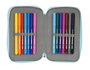 Plumier Doble Moos Garden Turquesa 12.5 x 19.5 x 4 cm (28 piezas)