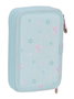 Plumier Doble Moos Garden Turquesa 12.5 x 19.5 x 4 cm (28 piezas)
