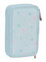 Plumier Doble Moos Garden Turquesa 12.5 x 19.5 x 4 cm (28 piezas)