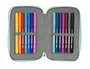 Safta Plumier Moos Garden Doble Pequeño 28 Pcs Azul Turquesa