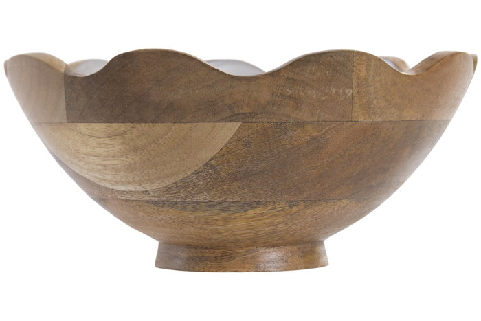 DKD Home Decor Ensaladera de Mango Nacarado Blanco