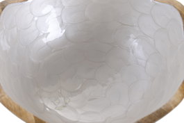 DKD Home Decor Ensaladera de Mango Nacarado Blanco