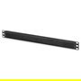 Digitus Kabelbürstenleiste 1HE 24x423mm negro, Regleta de cepillos para cables para armarios de 483 mm (19"), Negro