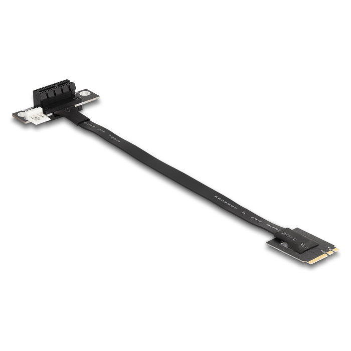 DeLOCK Adaptador M.2 Key A+E a PCIe x1 NVMe con cable de 20 cm, angular DeLOCK Adaptador M.2 Key A+E a PCIe x1 NVMe con cable de 20 cm, angular