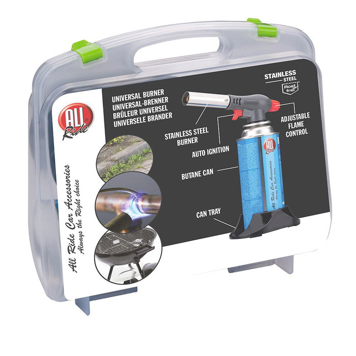 All Ride Kit Soplete con Caja PVC, Botella 227g, Dimensiones 20,5 x 7,5 x 17,5 cm