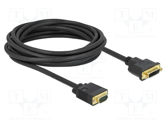 DeLOCK Cable de video DVI-A hembra a VGA macho 5 m DeLOCK Cable de video DVI-A hembra a VGA macho 5 m