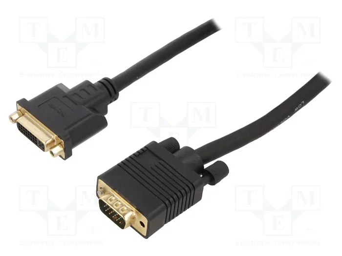 DeLOCK Cable de video DVI-A hembra a VGA macho 5 m DeLOCK Cable de video DVI-A hembra a VGA macho 5 m