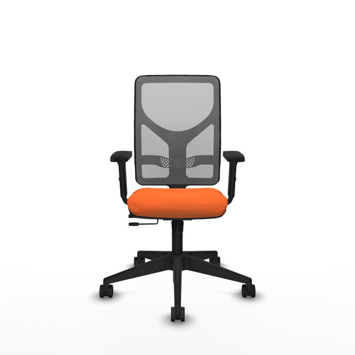 PIQUERAS Y CRESPO Silla de oficina Motilla Naranja y Gris