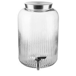 APS Dispensador de Bebidas Element, Acero Inoxidable, Capacidad 7 Litros (7L), 30.5 cm de Alto x 20 cm de Diámetro