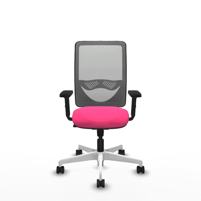 PIQUERAS Y CRESPO Silla de oficina Zulema con mecanismo Sincro, Rosa y Gris PIQUERAS Y CRESPO Silla de oficina Zulema con mecanismo Sincro, Rosa y Gris