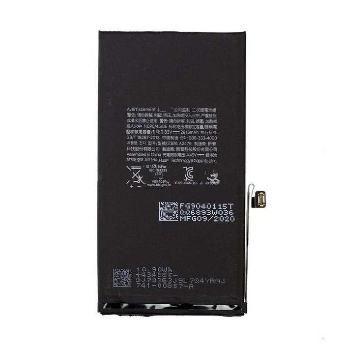 CoreParts A2479 Batería Li-ion Polymer para Apple iPhone 12/12 Pro 3.83V-10.78Wh 2815mAh