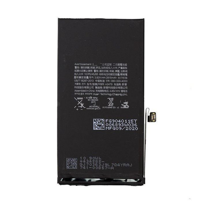 CoreParts A2479 Batería Li-ion Polymer para Apple iPhone 12/12 Pro 3.83V-10.78Wh 2815mAh