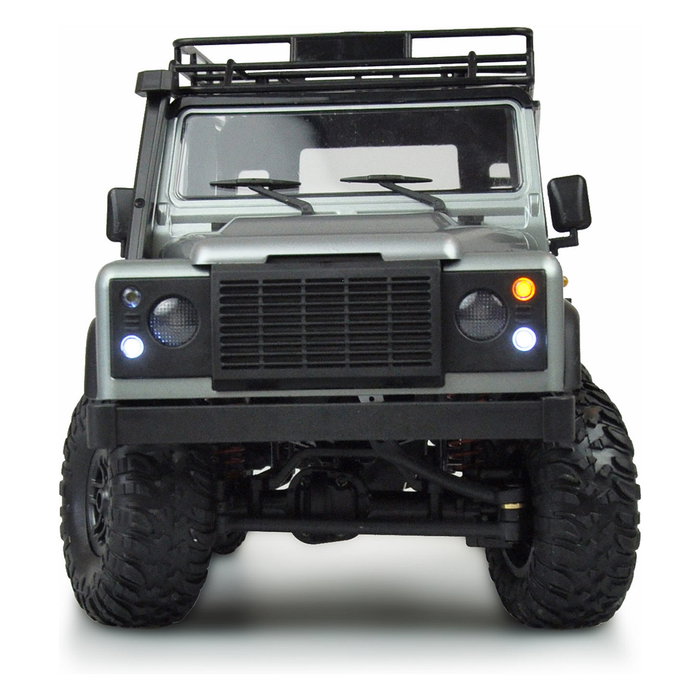 AMEWI D90X12 Camión Oruga RC Crawler 1:12 4x4 Con Motor Eléctrico, Batería LiIon 7.4V 1200mAh, Radio 2.4GHz, Color Negro/Plata, Para Niños 8+ Años