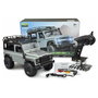 AMEWI D90X12 Camión Oruga RC Crawler 1:12 4x4 Con Motor Eléctrico, Batería LiIon 7.4V 1200mAh, Radio 2.4GHz, Color Negro/Plata, Para Niños 8+ Años