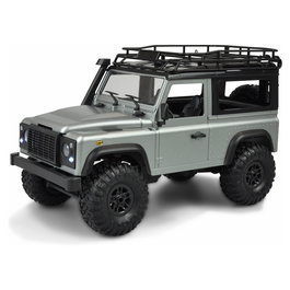 AMEWI D90X12 Camión Oruga RC Crawler 1:12 4x4 Con Motor Eléctrico, Batería LiIon 7.4V 1200mAh, Radio 2.4GHz, Color Negro/Plata, Para Niños 8+ Años