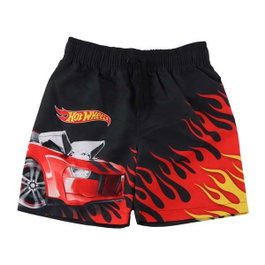 Hot Wheels Bermuda Baño 6 Años - Modelos Surtidos Negro
