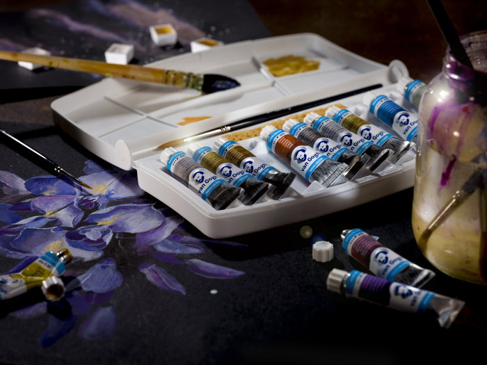 Van Gogh Estuche plástico de acuarelas con 12 colores especiales en tubos de 10 ml Van Gogh Estuche plástico de acuarelas con 12 colores especiales en tubos de 10 ml