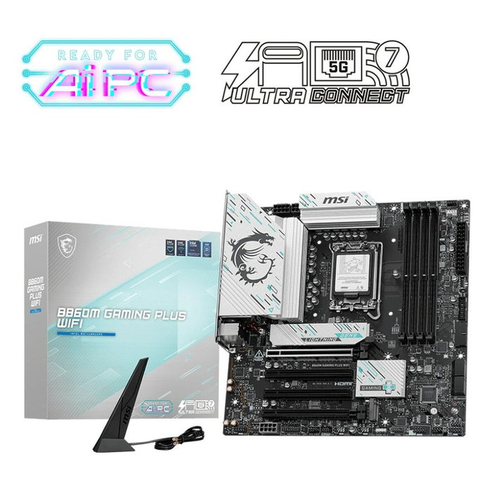 MSI B860M GAMING PLUS WIFI micro ATX DDR5 LGA 1851