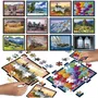 Educa EDU1748018681478 Puzzle Battle Travel 12 Puzzles 42 Piezas Temática Viajes y Mapas