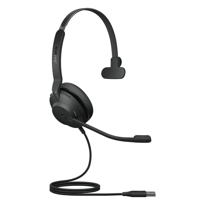 Jabra Evolve2 30 SE MS Mono Headset Alámbrico USB-A para Microsoft Teams, Auricular Monoaural Supraaural con Cancelación Pasiva de Ruido, Negro, Peso Ligero 92g Jabra Evolve2 30 SE MS Mono Headset Alámbrico USB-A para Microsoft Teams, Auricular Monoaural Supraaural con Cancelación Pasiva de Ruido, Negro, Peso Ligero 92g
