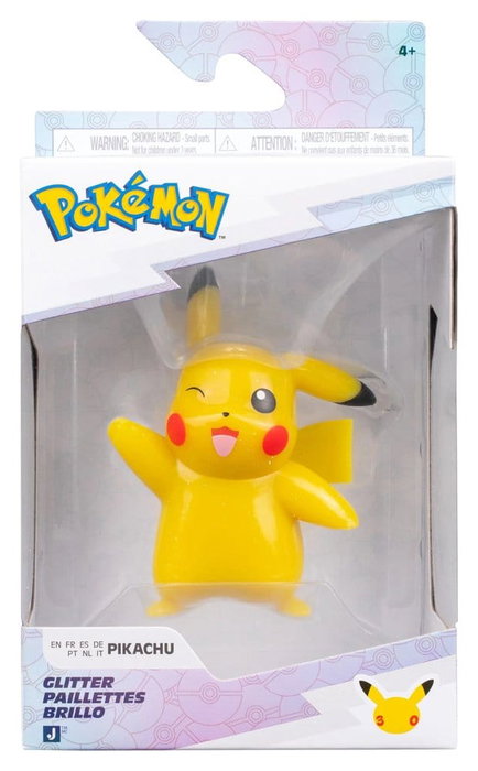 Jazwares Pokémon Battle Figure Pikachu (30th Anniversary Glitter) 8 cm Jazwares Pokémon Battle Figure Pikachu (30th Anniversary Glitter) 8 cm
