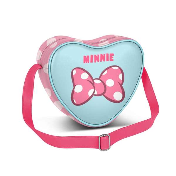 Karactermania Bolso Minnie B. Corazon Casual Ribbon Rosa 15,5x21x6,5cm