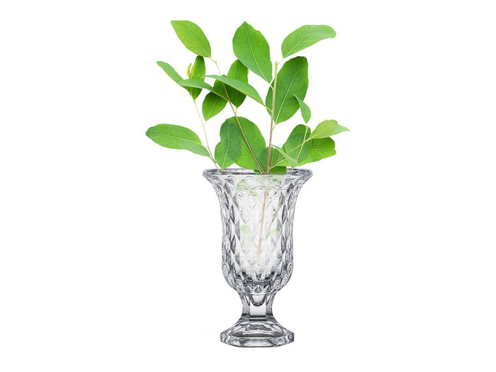 Giftdecor Copa de Vidrio Diamantes Transparente (Pack de 6)