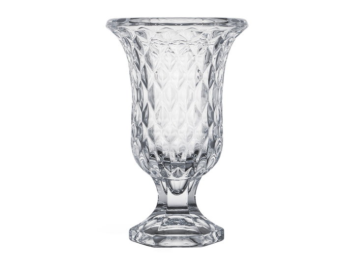 Giftdecor Copa de Vidrio Diamantes Transparente (Pack de 6)