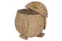 DKD Home Decor Cesta Jacinto de Agua Metal Pinguino Natural