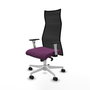 PIQUERAS Y CRESPO Sillón Albacete con mecanismo Sincro, Morado y Negro