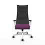 PIQUERAS Y CRESPO Sillón Albacete con mecanismo Sincro, Morado y Negro