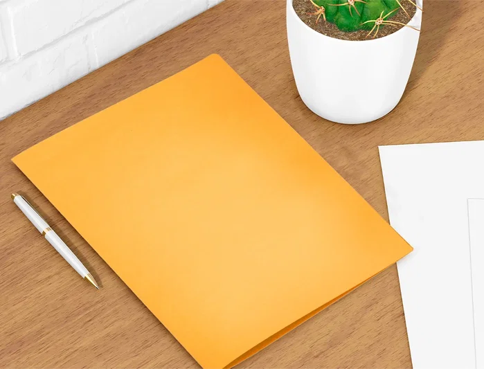 Liderpapel Subcarpeta Folio Naranja Intenso 180g/m2 Liderpapel Subcarpeta Folio Naranja Intenso 180g/m2