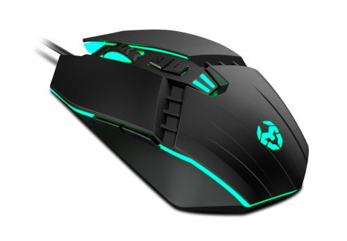 Raton Krom Kalax Gaming Óptico 800-3200 DPI 7 Botones Colores LED