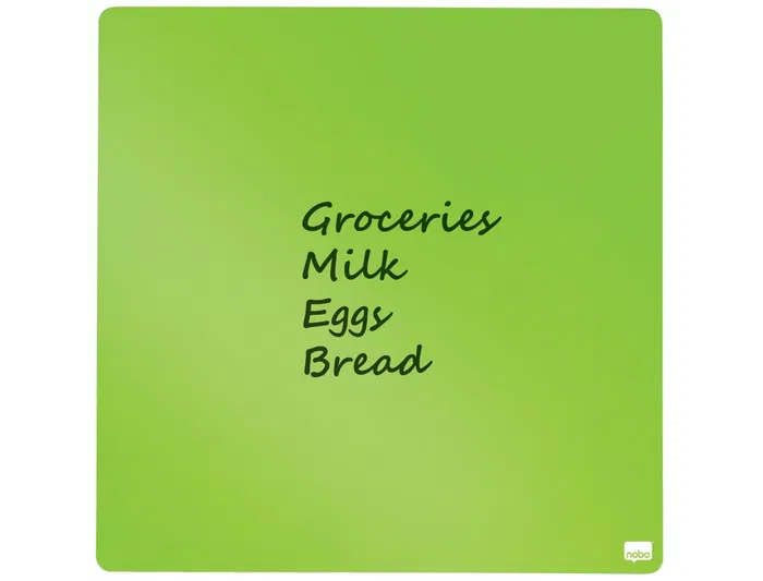 Nobo Pizarra Magnética Blanca 36x36 cm Negro para Hogar