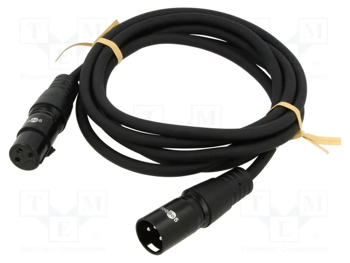 GOOBAY Cable XLR macho 3pin a XLR hembra 3pin 2m GOOBAY Cable XLR macho 3pin a XLR hembra 3pin 2m