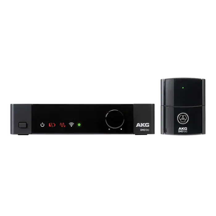 AKG SR100 Set Inalámbrico Digital para Instrumento con Petaca PT100 y Receptor Estacionario, 2.4GHz, 24 bits, AES 256 bits, Alcance 30m