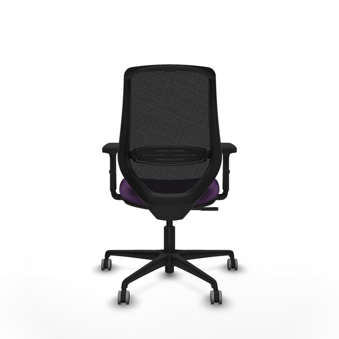 PIQUERAS Y CRESPO Silla de oficina Mardos con mecanismo Sincro, Morado y Negro