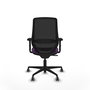 PIQUERAS Y CRESPO Silla de oficina Mardos con mecanismo Sincro, Morado y Negro