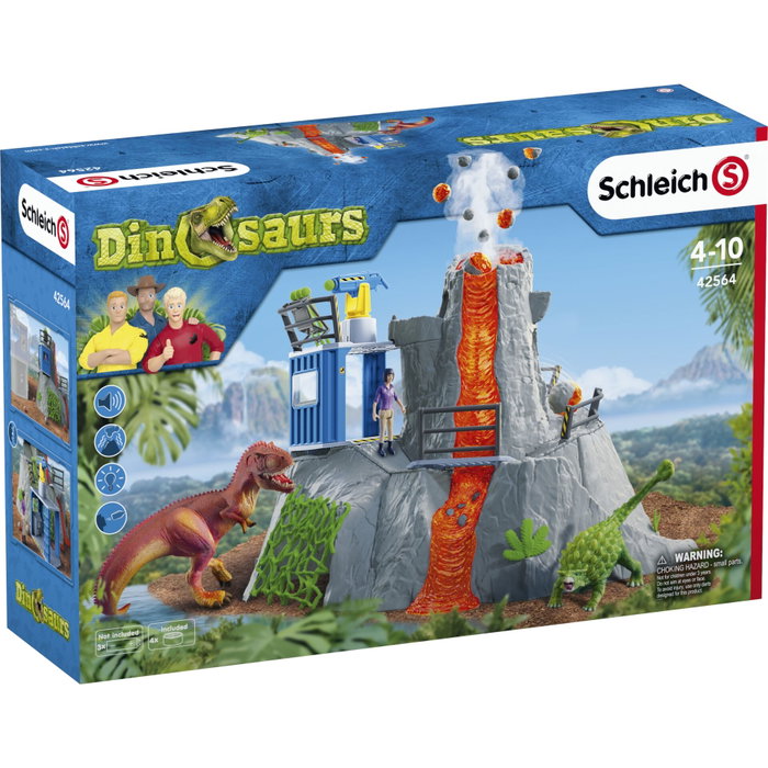 Schleich Dinosaurs 42564 Groe Vulkan-Expedition