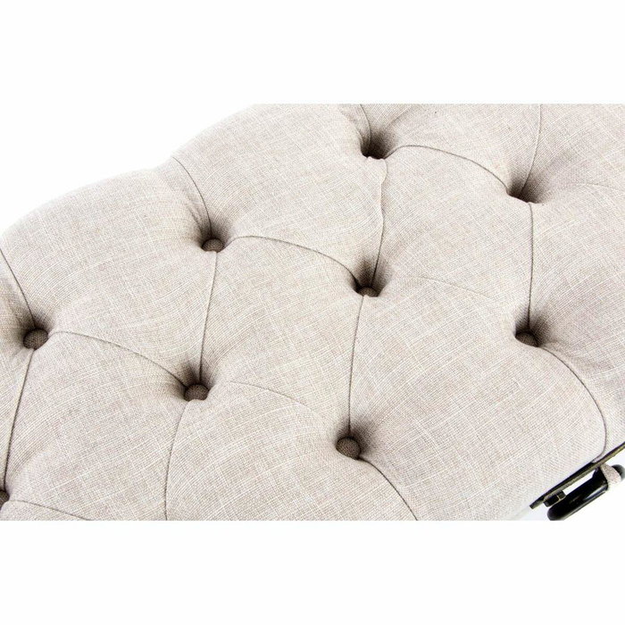 DKD Home Decor Descalzadora Loft Beige Lino y MDF 101 x 42 x 43 cm