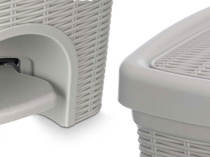 Stefanplast Papelera Elegance Gr Gris Claro 20L 27.5x38.5x31 cm (Set de 6)