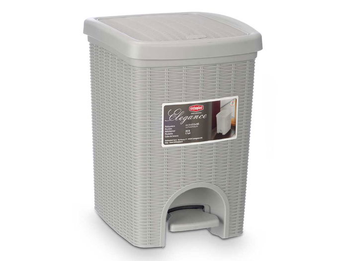 Stefanplast Papelera Elegance Gr Gris Claro 20L 27.5x38.5x31 cm (Set de 6)