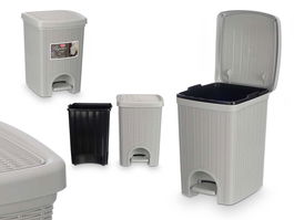 Stefanplast Papelera Elegance Gr Gris Claro 20L 27.5x38.5x31 cm (Set de 6)