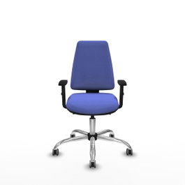 PIQUERAS Y CRESPO Silla de oficina Elche con mecanismo Asincro, Azul claro