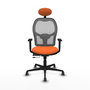 PIQUERAS Y CRESPO Silla de oficina Jorquera Naranja y Gris con Mecanismo Sincro/Traslack