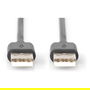 Digitus Cable de conexión USB 2.0 Tipo A Macho a Macho, 1 metro, Negro - DA-70311