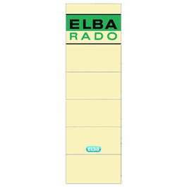 ELBA Etiquetas Adhesivas Manuales para Archivador, 10 Unidades, Hueso