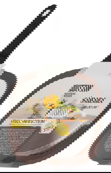 Quttin Asadora de Aluminio Forjado 28x28 cm con Mango Soft Full, 3mm de Grosor (6 Unidades)