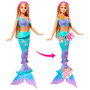 Barbie Muñeca Sirena Florece Mágicas JDM72 Mattel Rubia con Flores Sorpresa y Cola Degradada