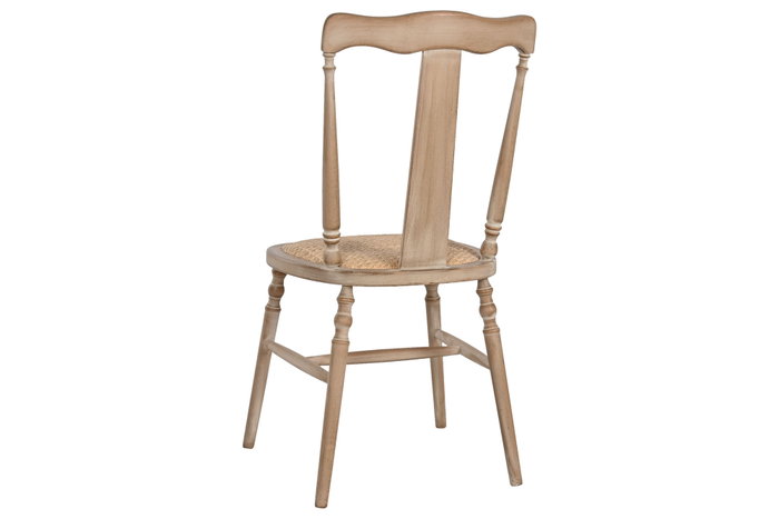 DKD Home Decor Silla de Cedro y Ratán Natural